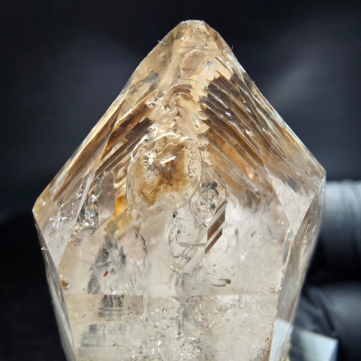 Enhydro Phantom Rauchquarz Zepter Fenster Quarz Goboboseb, Namibia 47*39*22mm