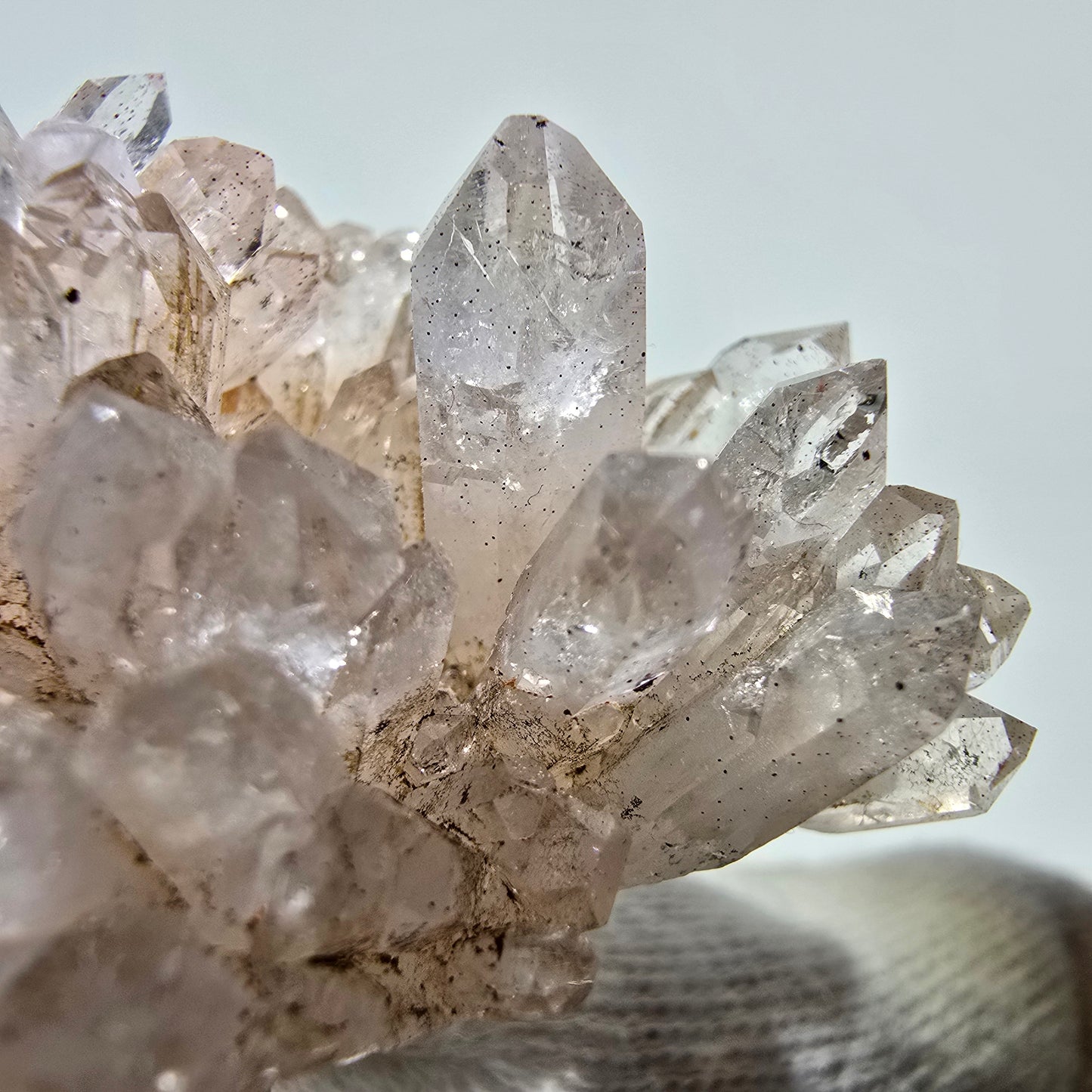 Phantom Smoky Quartz Scepter Cluster Valentine Pocket, Namibia 46*43*25mm