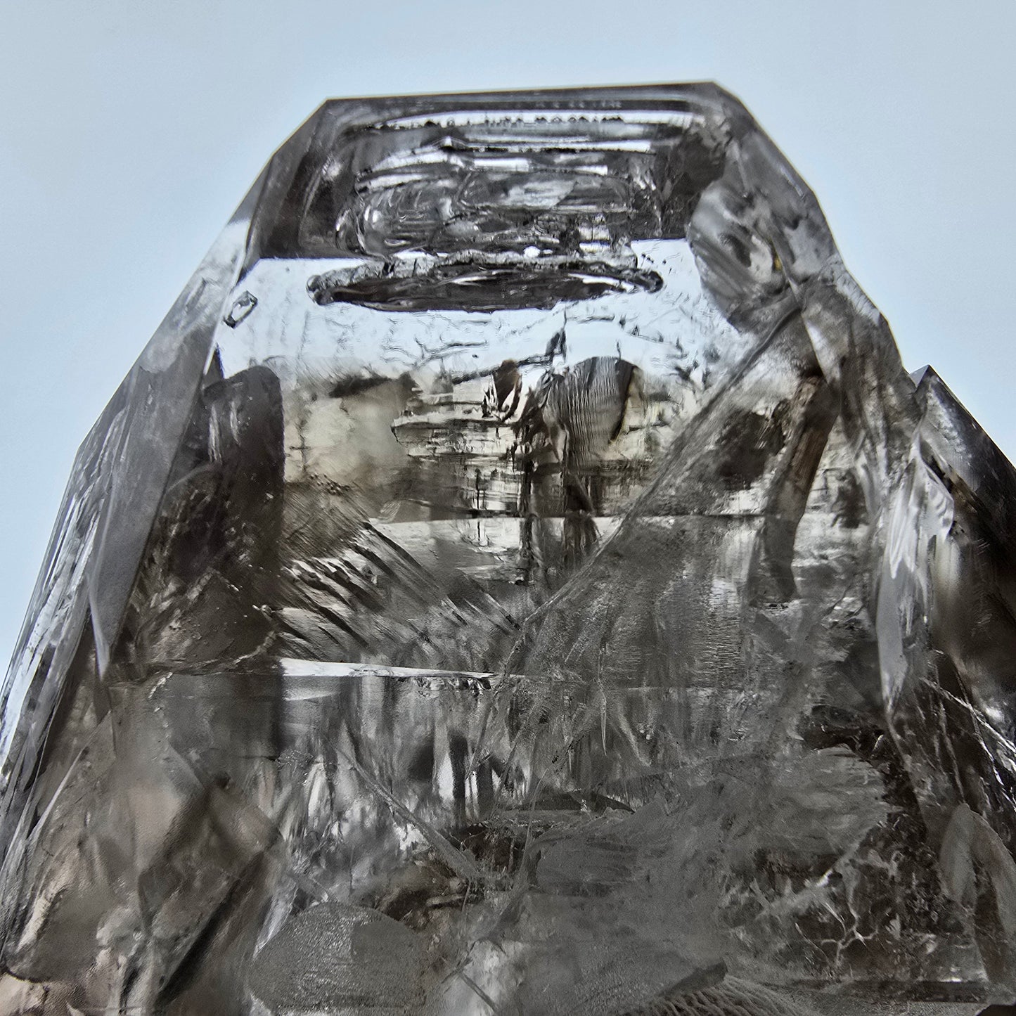 Skeleton Phantom Smoky Quartz Scepter Valentine Pocket Goboboseb Namibia 68*63*38mm