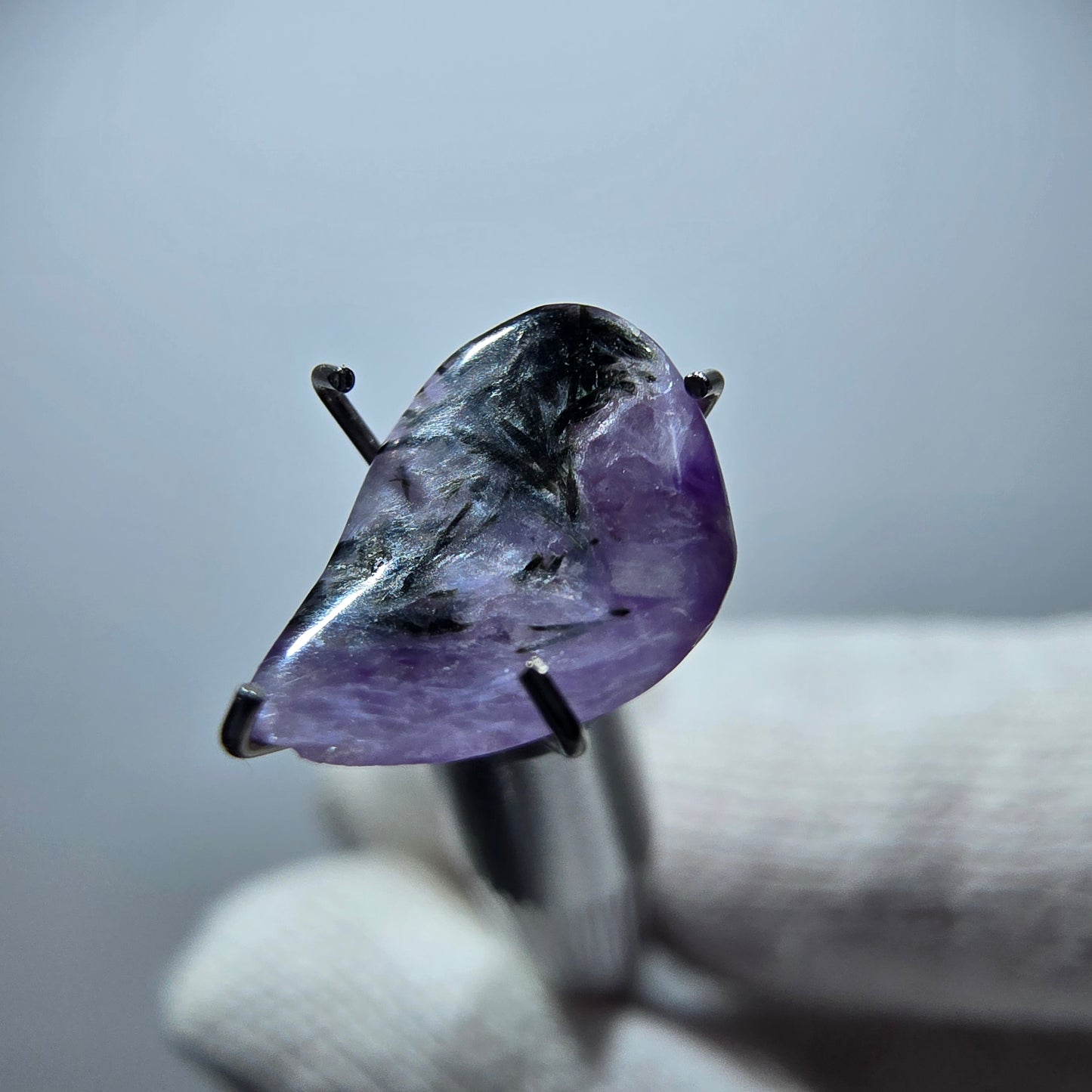 Rare Charoite crystal purple, polished Russia 10*7*3mm
