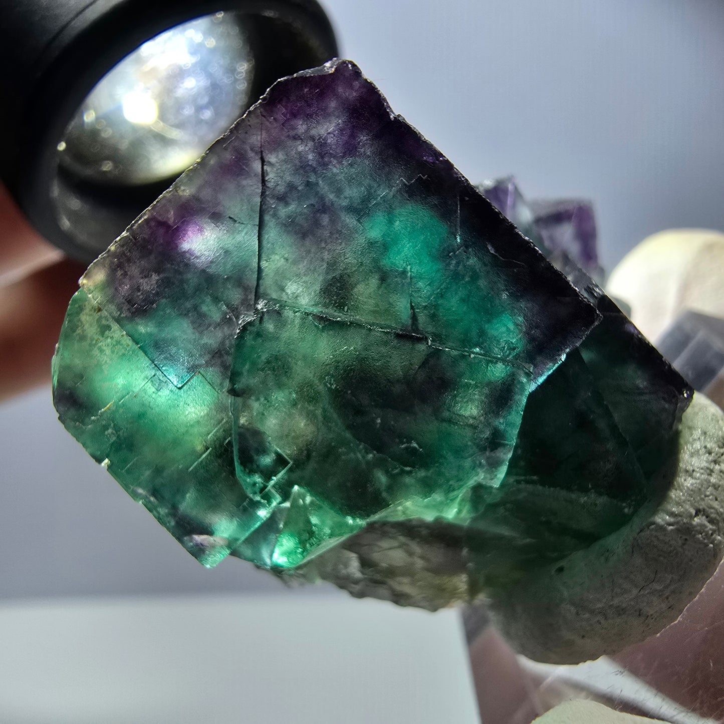 Rare Fluorite Cube Specimen, green purple Okorusu, Namibia 42*31*30mm