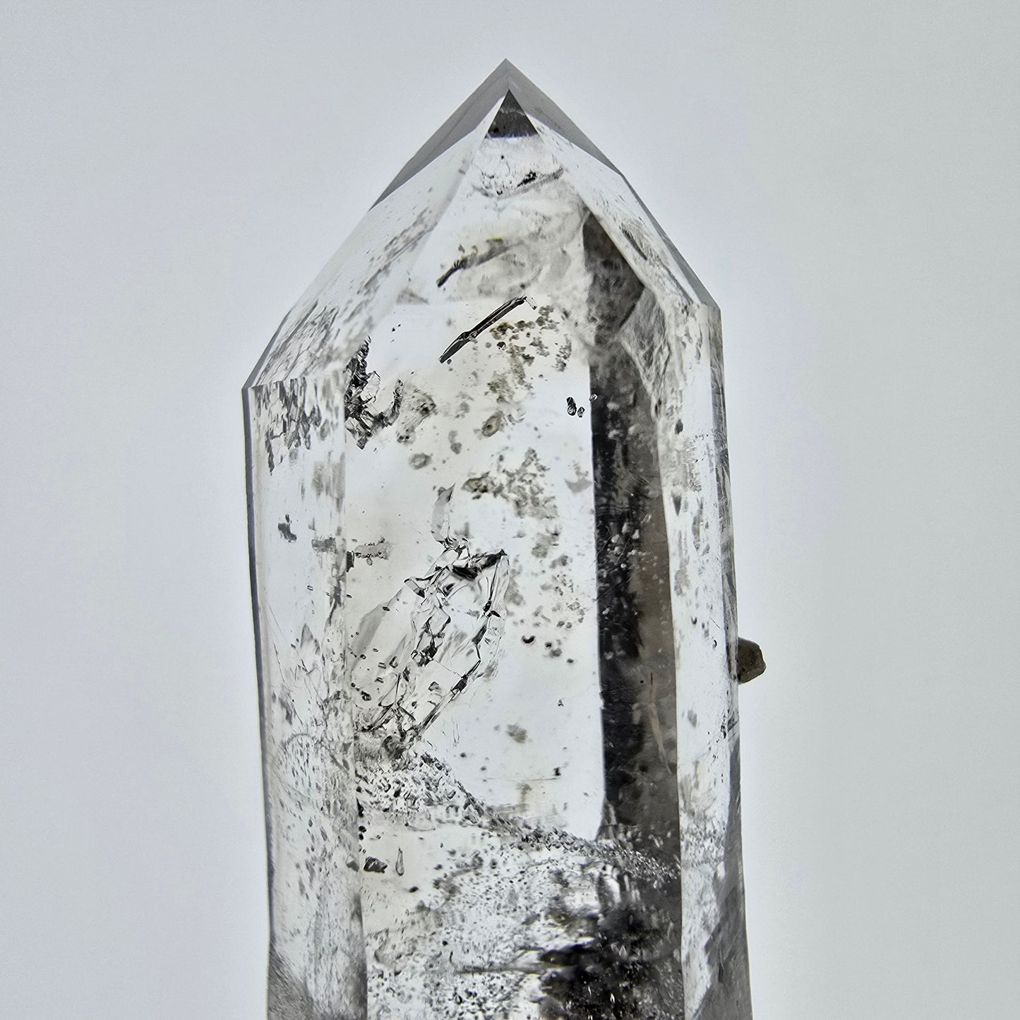 Sceptre DT en quartz fumé squelette Enhydro, 1 pochette bulle Saint-Valentin, Namibie 60 x 20 x 15 mm