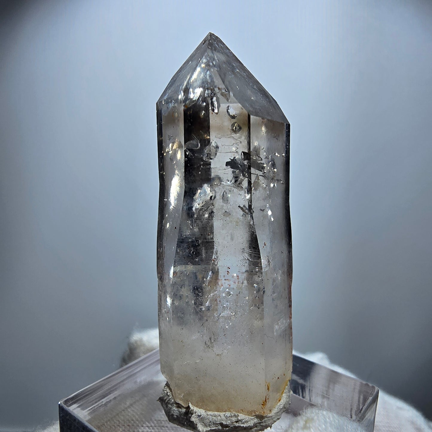 Klarer Phantom Rauchquarz Zepter Kristall Goboboseb, Namibia 44*18*13mm