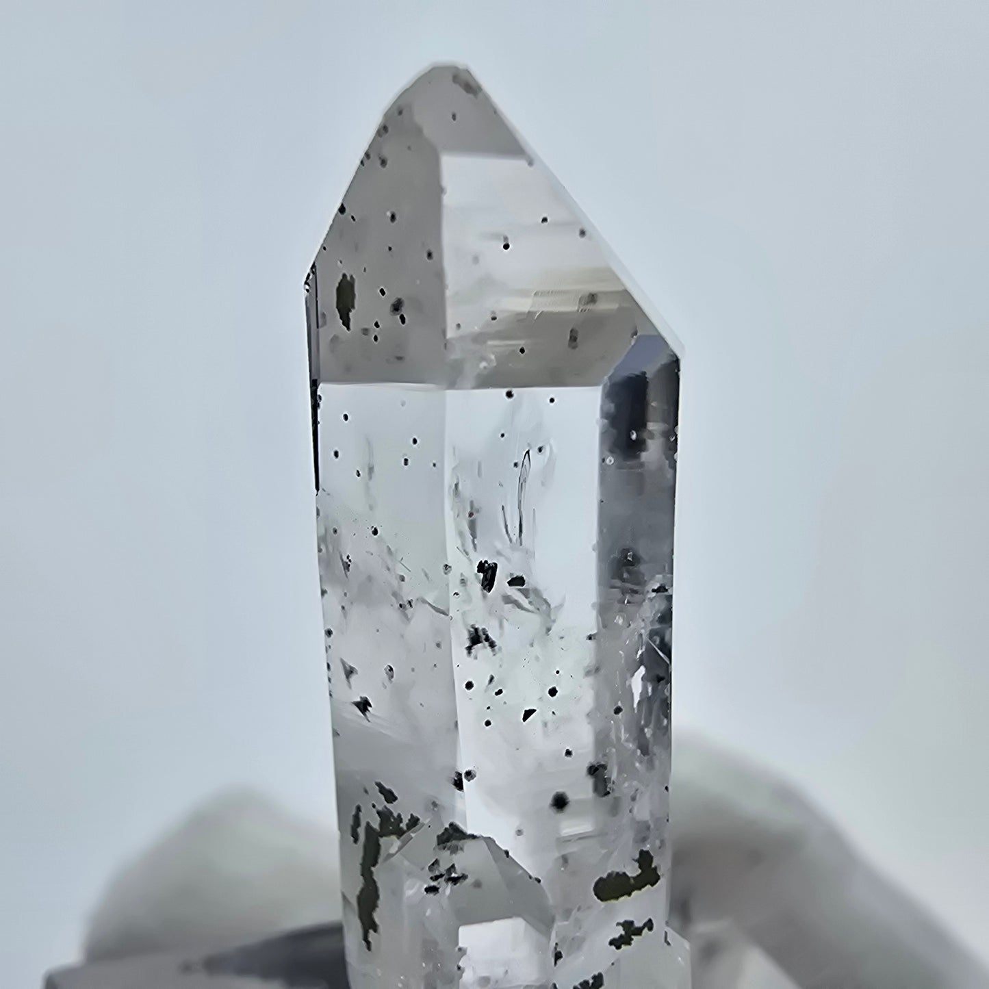 Klarer Hämatit Quarz Kristall Streep Mine, Goboboseb, Namibia 32*11*10mm