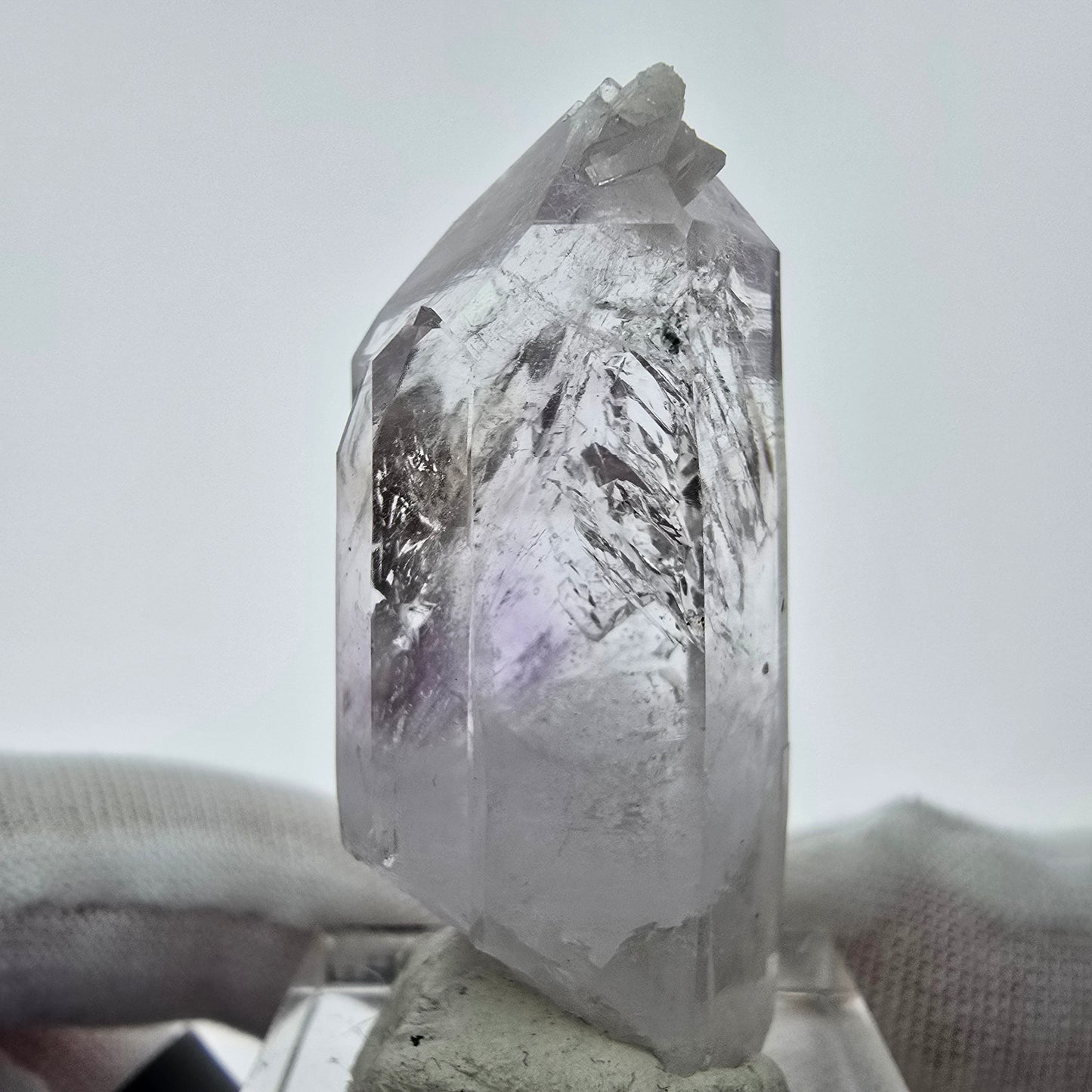 Enhydro Phantom Amethyst 2x Blase Streep Mine Goboboseb Namibia 43*18*14mm