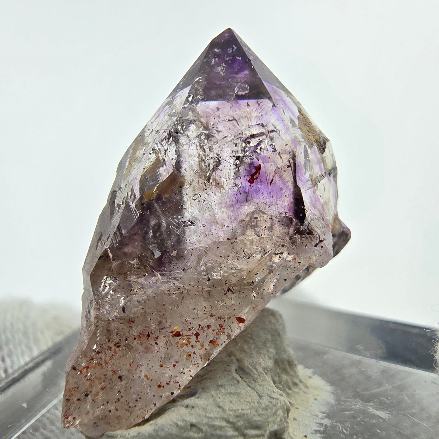 Clear Phantom Amethyst with Hematite Goboboseb, Namibia 23*20*14mm