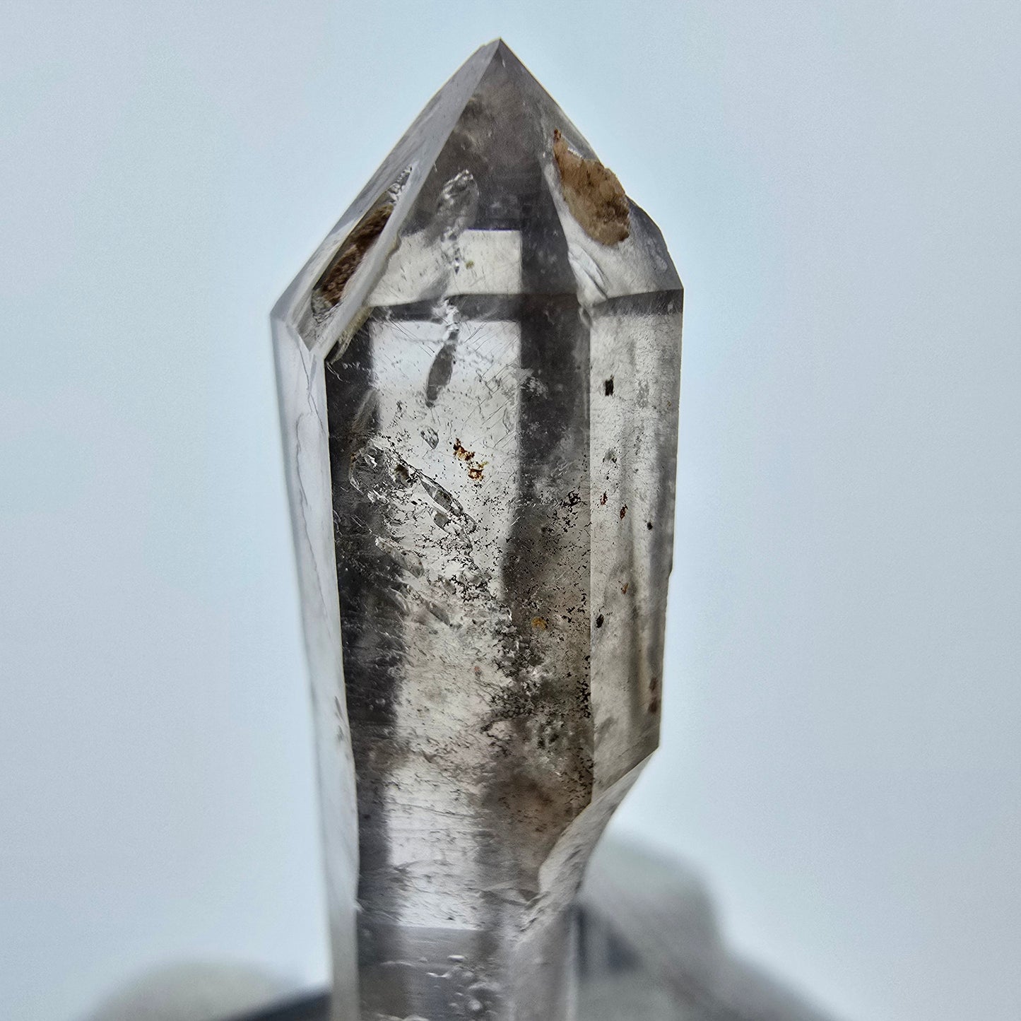 Klarer Phantom Rauchquarz Zepter Kristall Goboboseb, Namibia 41*13*8mm