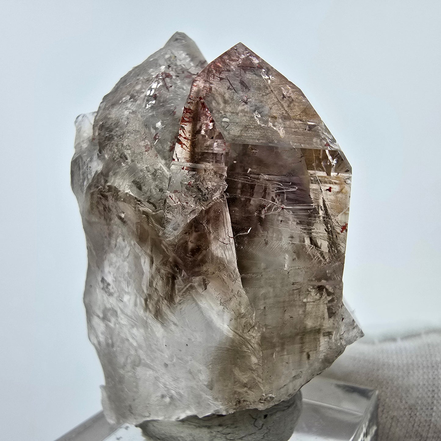 Harlekin Phantom Amethyst Zepter Stufe Goboboseb, Namibia 44*30*18mm Sammlung