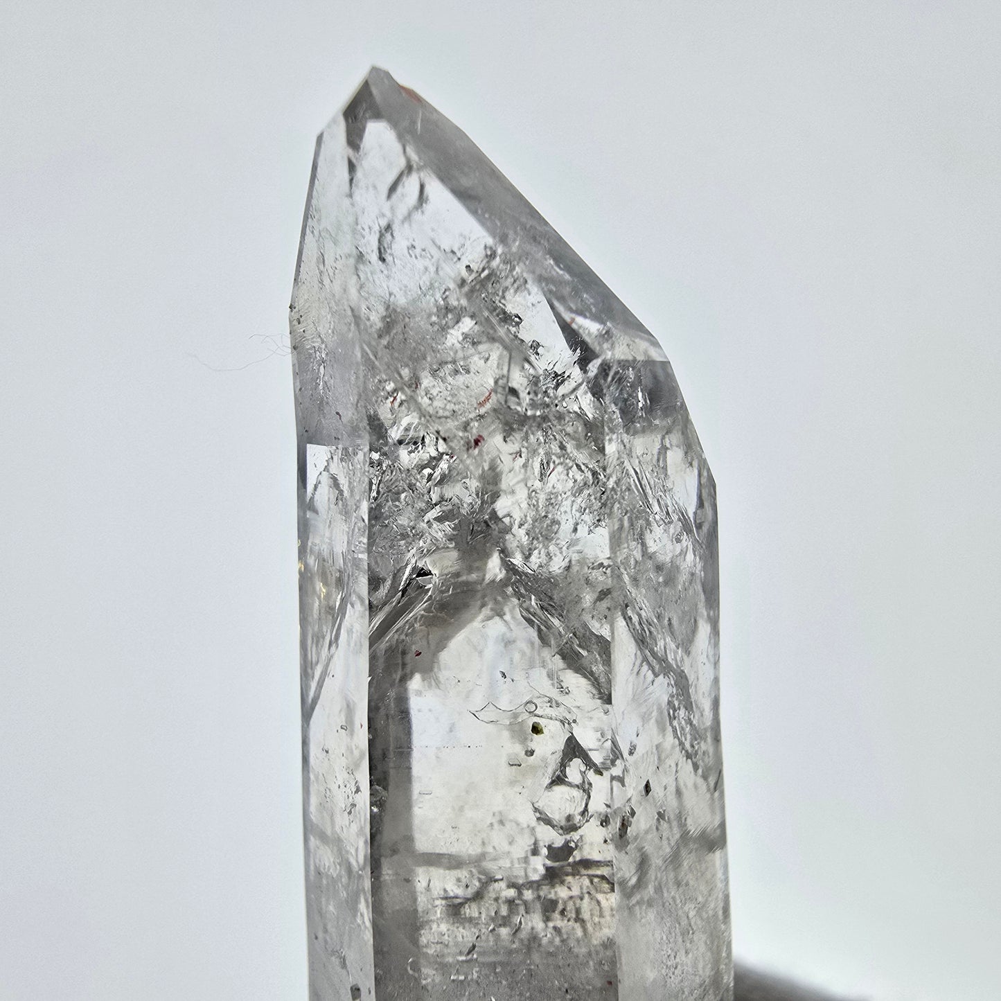 Enhydro Skeleton Smoky Quartz Scepter, 1x Bubble Valentine Pocket, Namibia 51*19*16mm