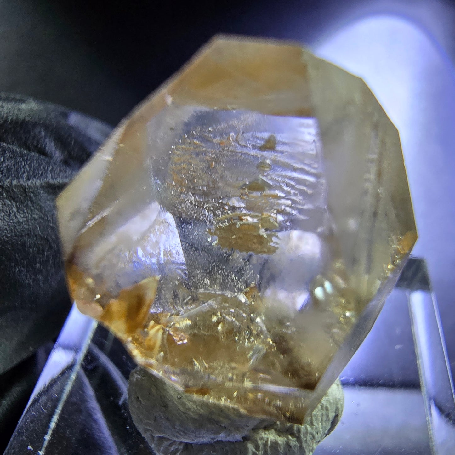 Klarer Rauchquarz, Zepter Quarz Doppelender 22*16*16mm aus Goboboseb Namibia