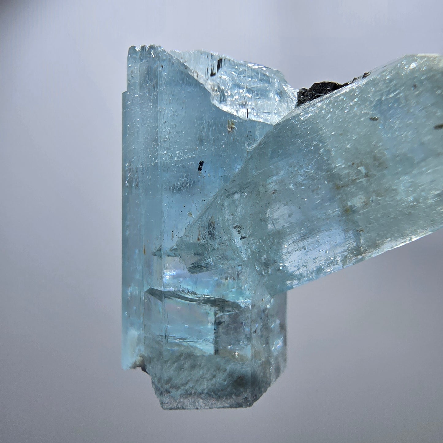 Seltener Aquamarin X mit Orthoklas, Schörl Turmalin Erongo, Namibia 30*21*10mm