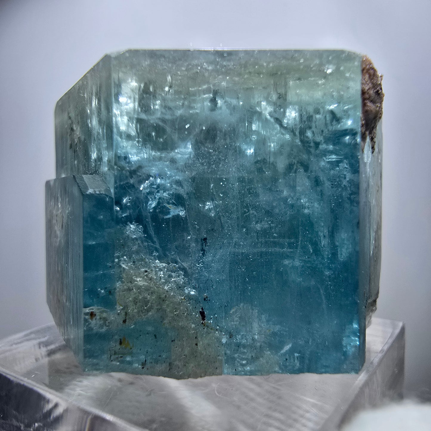 Seltener Aquamarin X mit Hyalit Erongo, Namibia 31*24*21mm