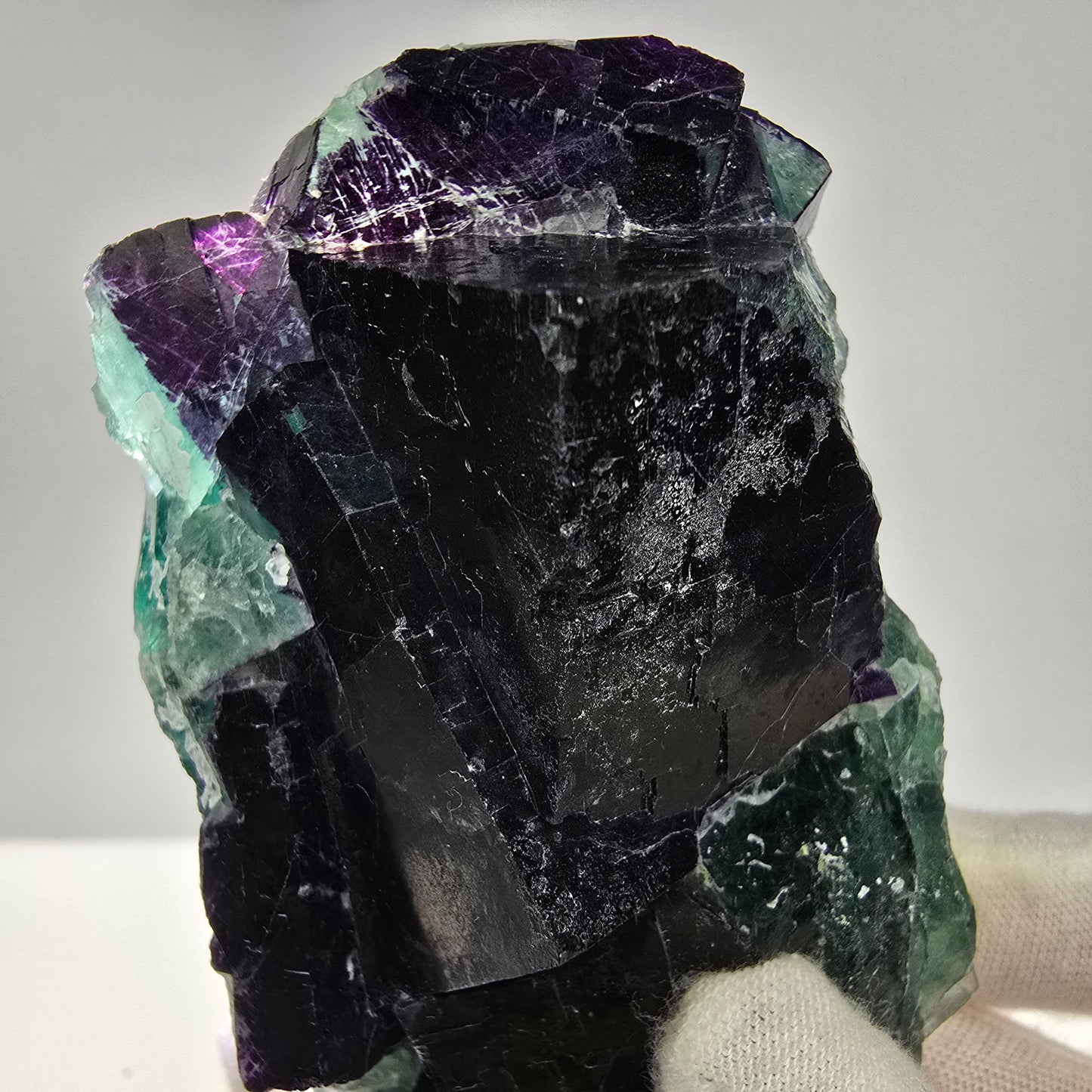 Seltene Fluorit Würfel Stufe 11:11 Angel Pocket, Okorusu Mine Namibia 83*49*48mm