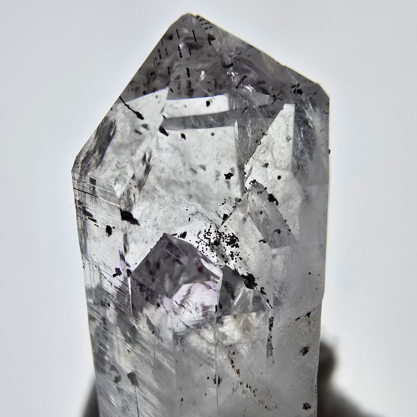 Mine d'améthyste Harlequin Phantom Point Streep, Goboboseb, Namibie, 49 x 17 x 14 mm