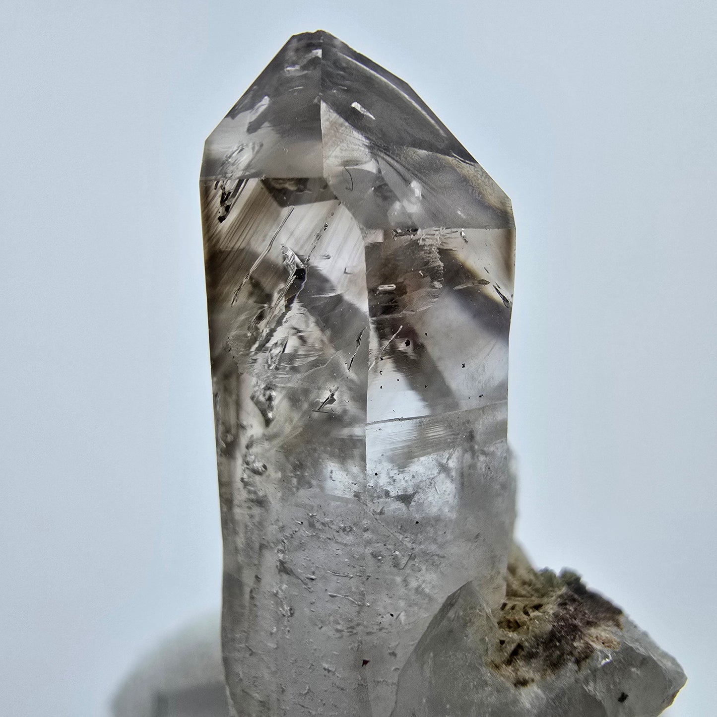 Klare Phantom Rauchquarz Zepter Stufe Goboboseb, Namibia 39*21*20mm