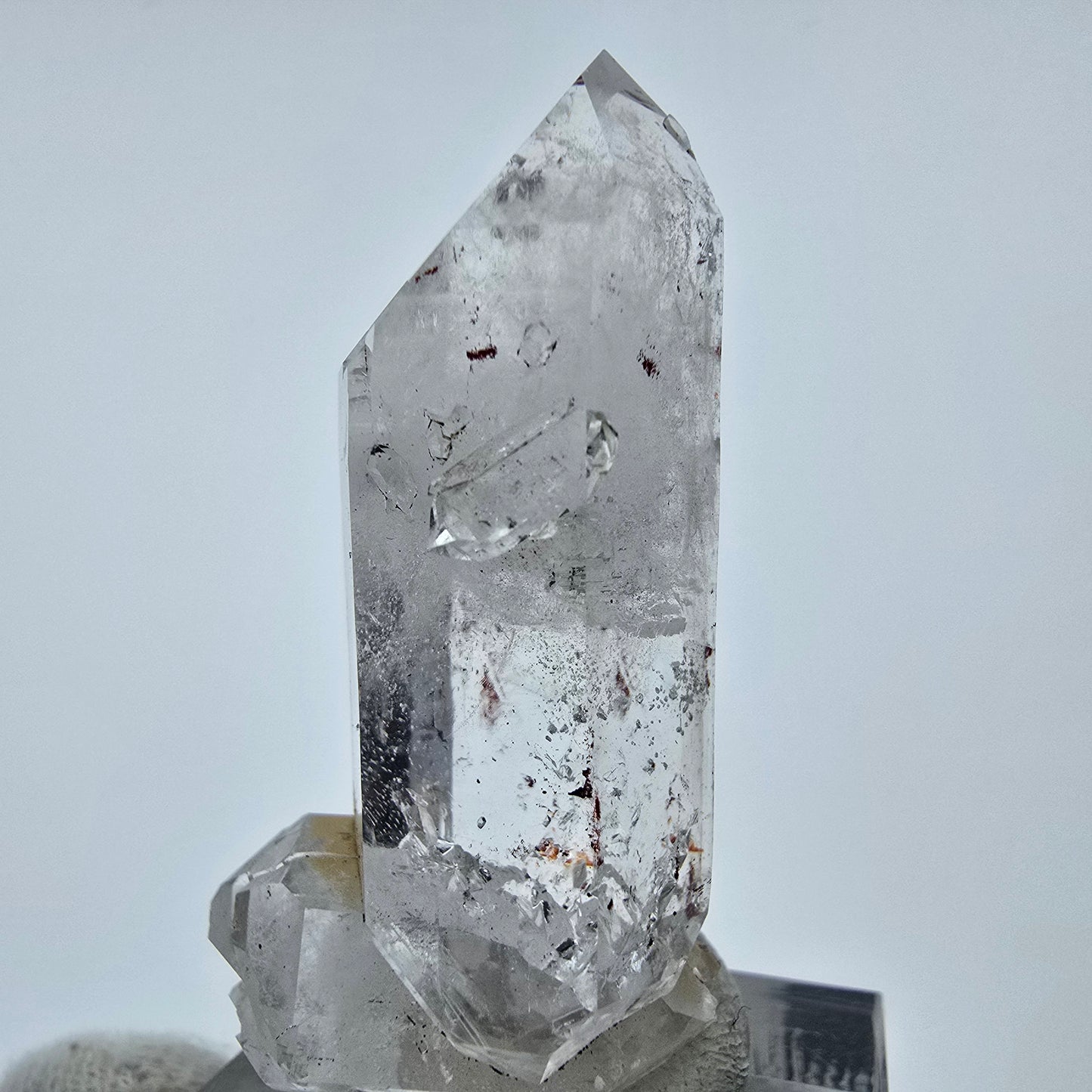Phantom Hämatit DT Quarz Stufe Valentine Pocket Goboboseb, Namibia 45*23*13mm
