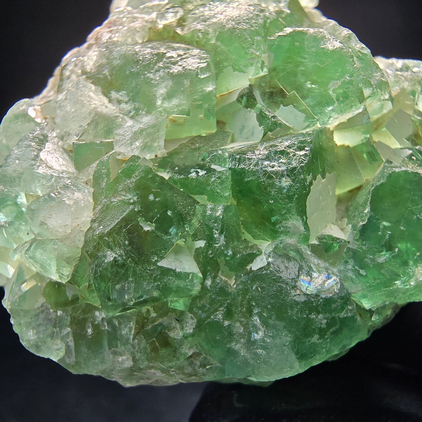 Cubes de fluorite très clairs niveau vert Okorusu, collection Namibie 47*47*17mm