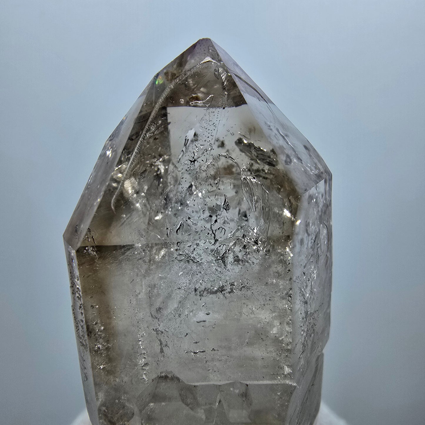 Klare Phantom Rauchquarz DT Zepter Spitze Goboboseb, Namibia 51*25*20mm