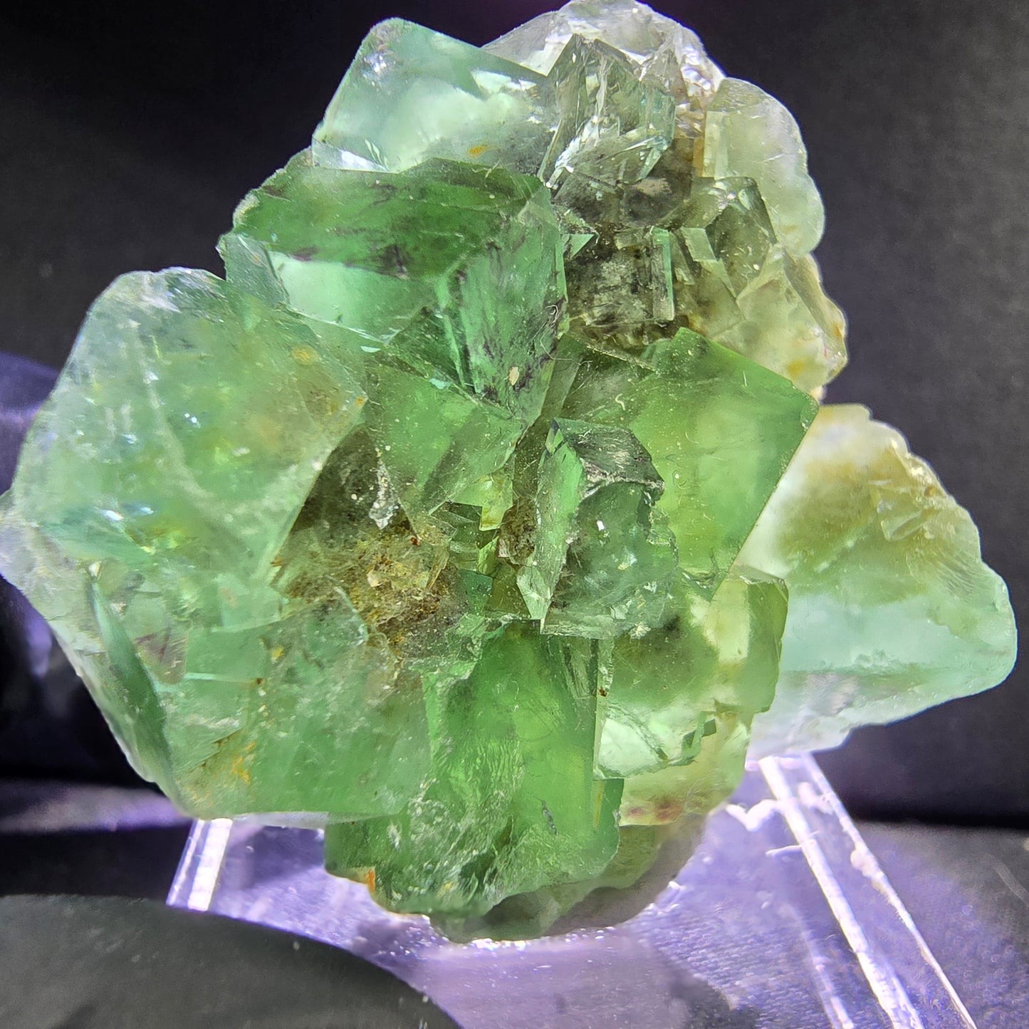 Sehr klare Fluorit Würfel Stufe grün 34*32*21mm Okorusu, Namibia Sammlung