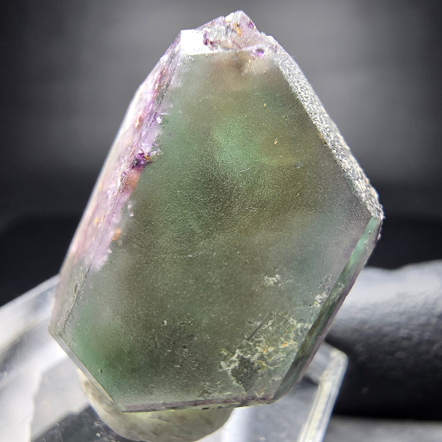 Zonar Phantom Fluorite Cube Tier Vert Violet Erongo Namibie 29*20*17mm