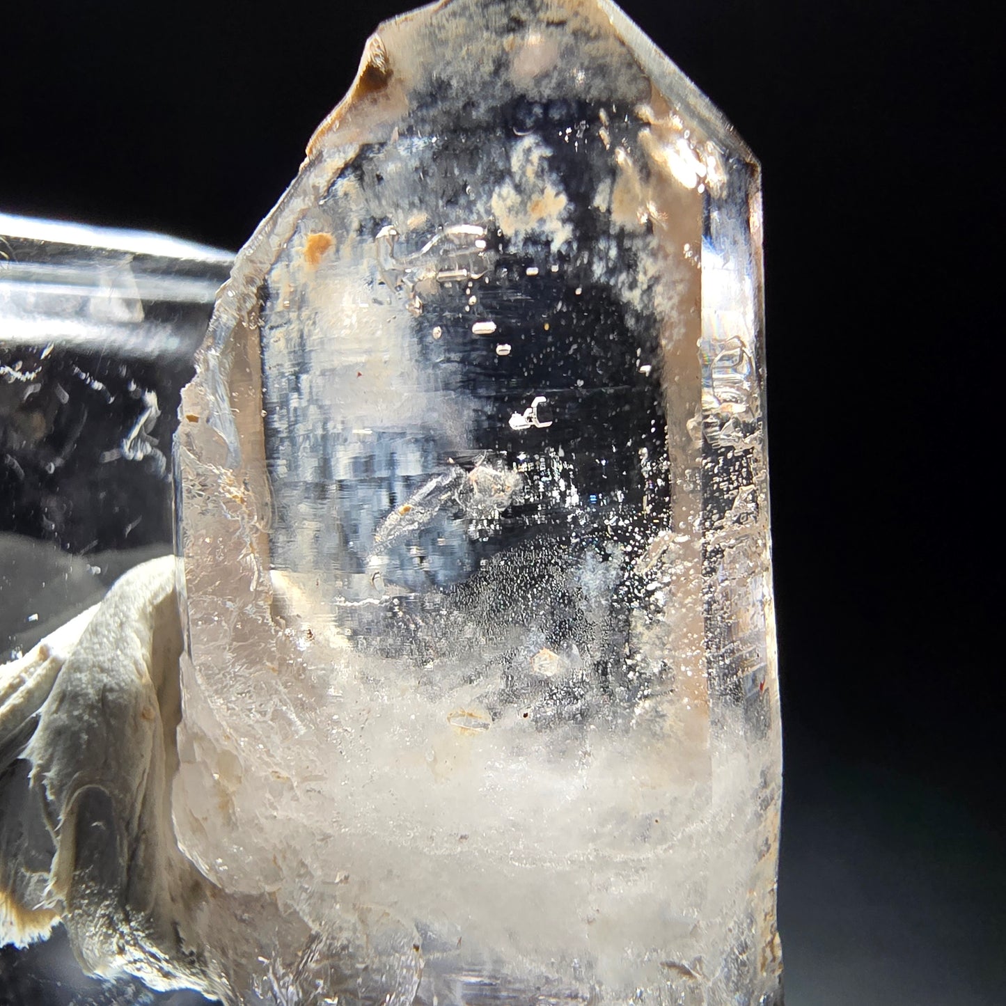 Phantom Rauchquarz Doppelender Spitze Goboboseb, Namibia 47*16*8mm Sammlung