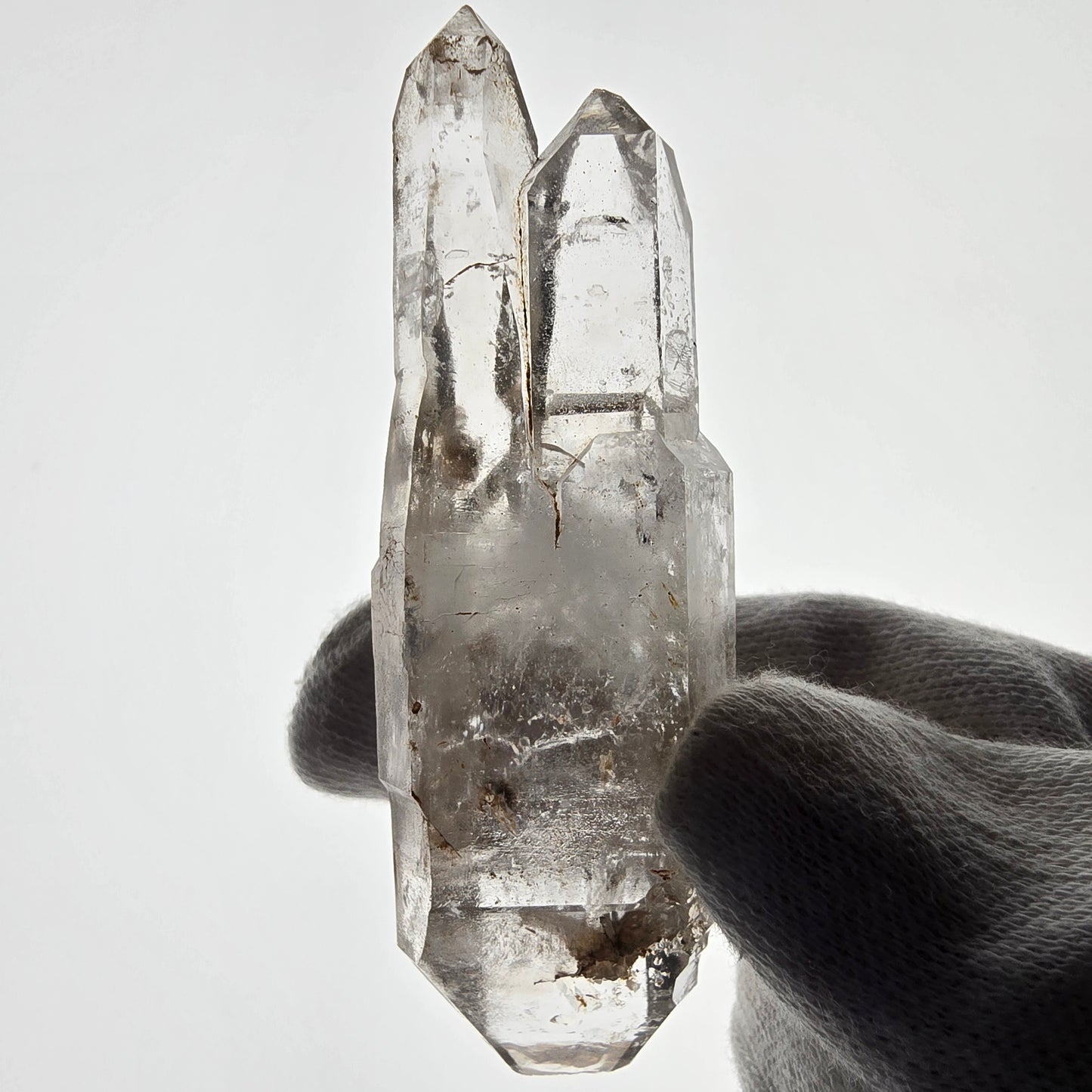 Skeleton Phantom Smoky Quartz DT Scepter Valentine Pocket Goboboseb Namibia 80*26*17mm