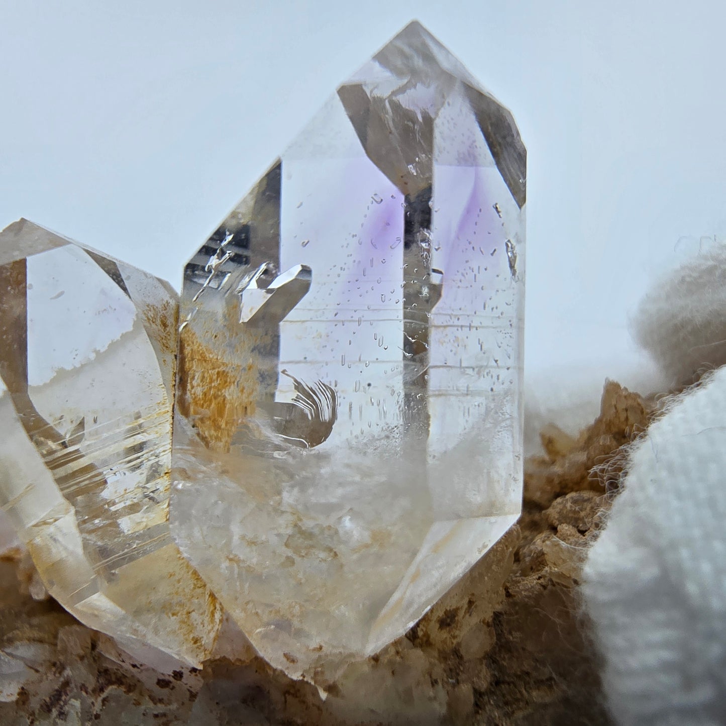 Phantom Amethyst Zepter auf Matrix Goboboseb, Namibia 59*36*20mm Sammlung