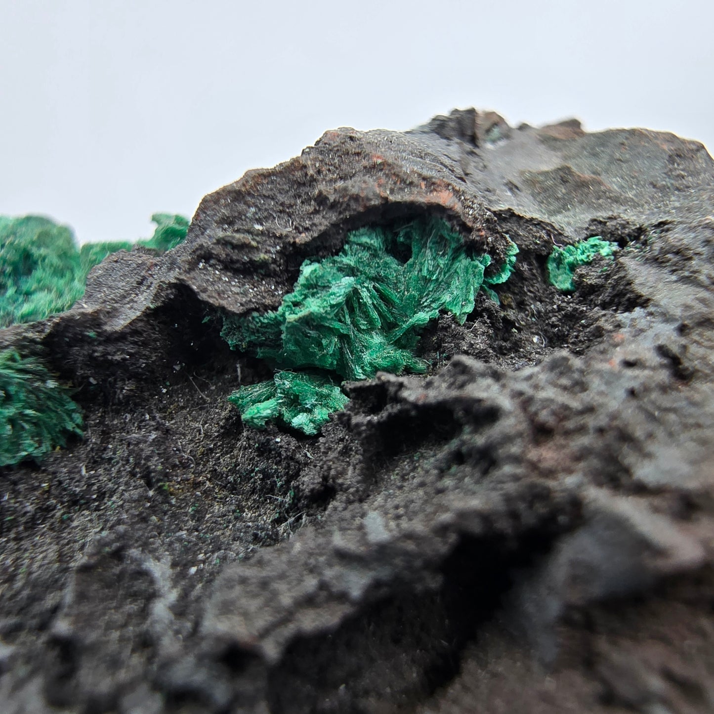 Seltene Malachit auf Matrix Stufe Kaokoveld, Namibia 52*43*22mm Sammlung