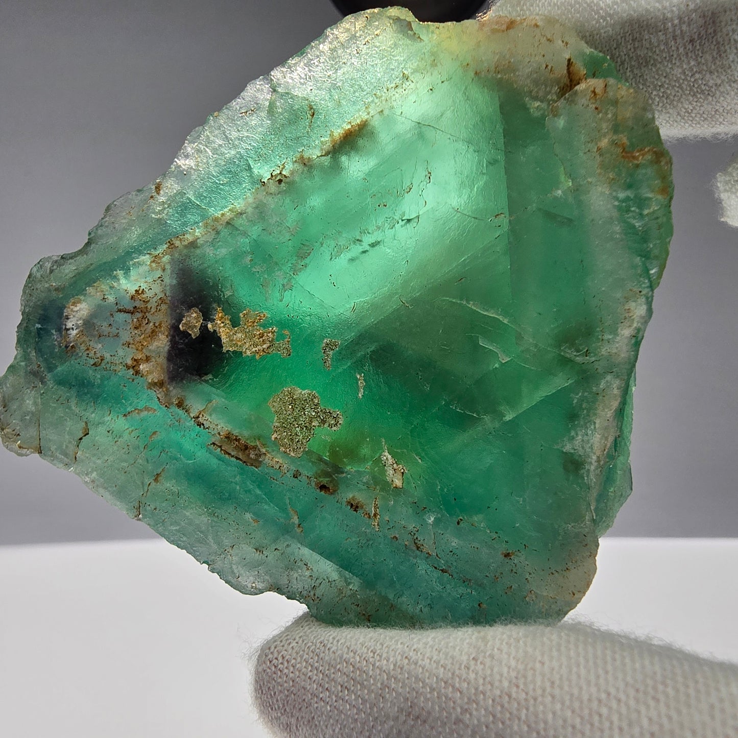 Großer Phantom Fluorit Würfel grün Okorusu, Namibia 67*55*31mm Sammlung