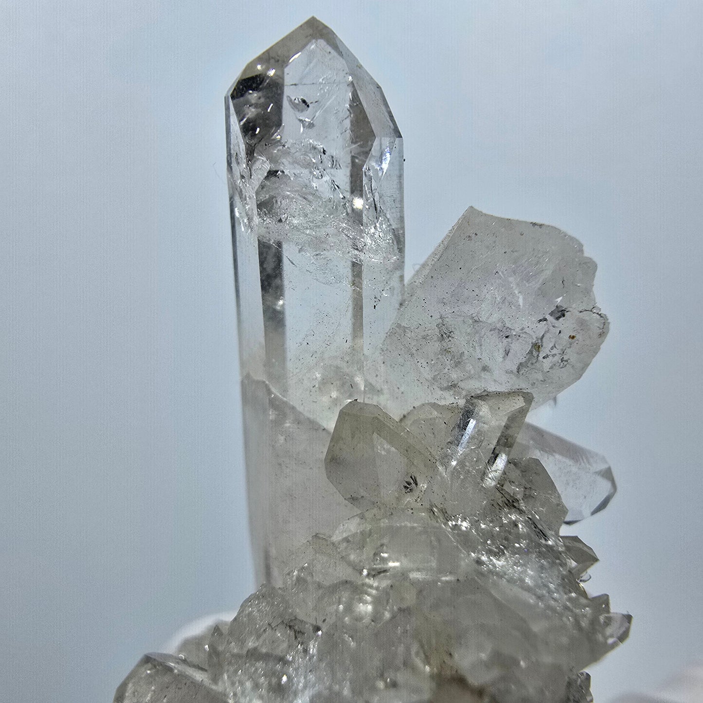 Spécimen de quartz transparent à double terminaison Streep Mine, Goboboseb, Namibie 45*22*25 mm