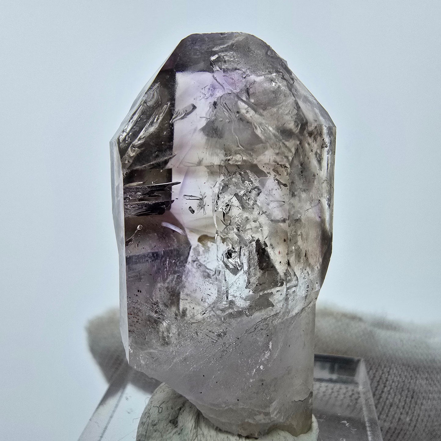 Sceptre d'améthyste fantôme Enhydro 2x Bubble Goboboseb, Namibie 38*20*16mm Collection
