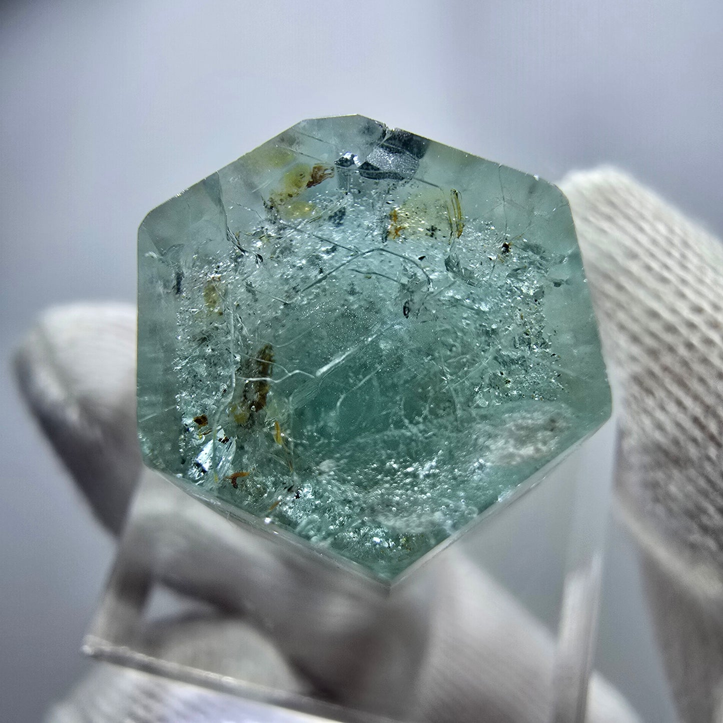 Seltener Aquamarin X mit Schörl Turmalin Erongo, Namibia 22*18*16mm