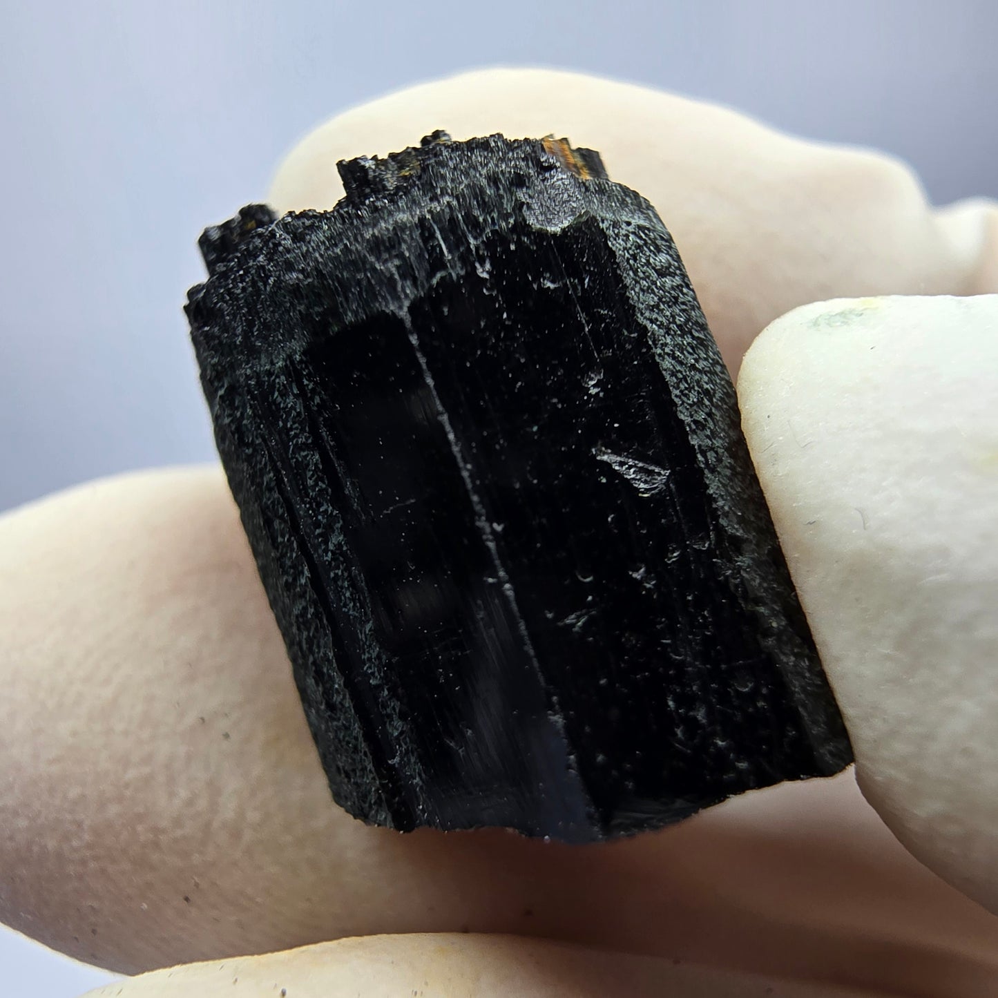 Schöne Schörl Turmalin Stufe schwarz Erongo, Namibia 16*14*12mm Sammlung