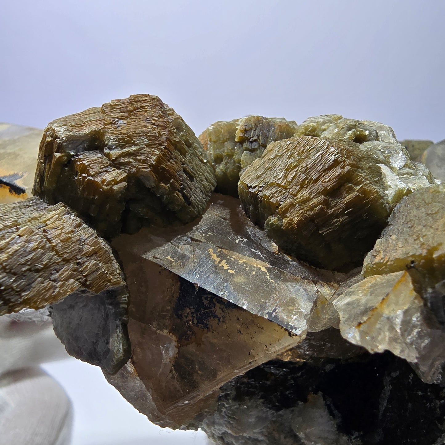 Grand spécimen de tourmaline Schorl, quartz fumé, muscovite et orthose, Erongo, Namibie, 145 x 112 x 80 mm