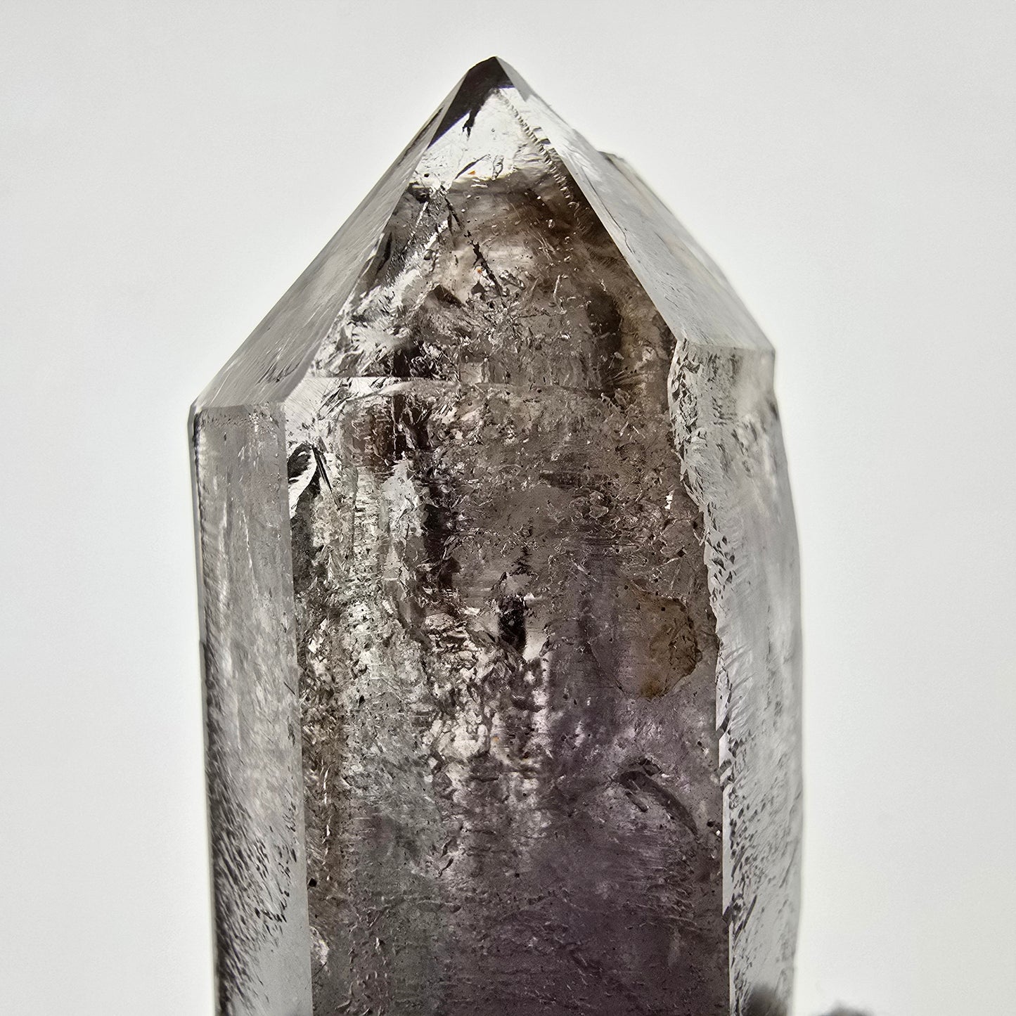 Sceptre d'améthyste squelette Enhydro DT UV Calcite 2x Bubble Valentine Pocket Namibie 99*35*31mm