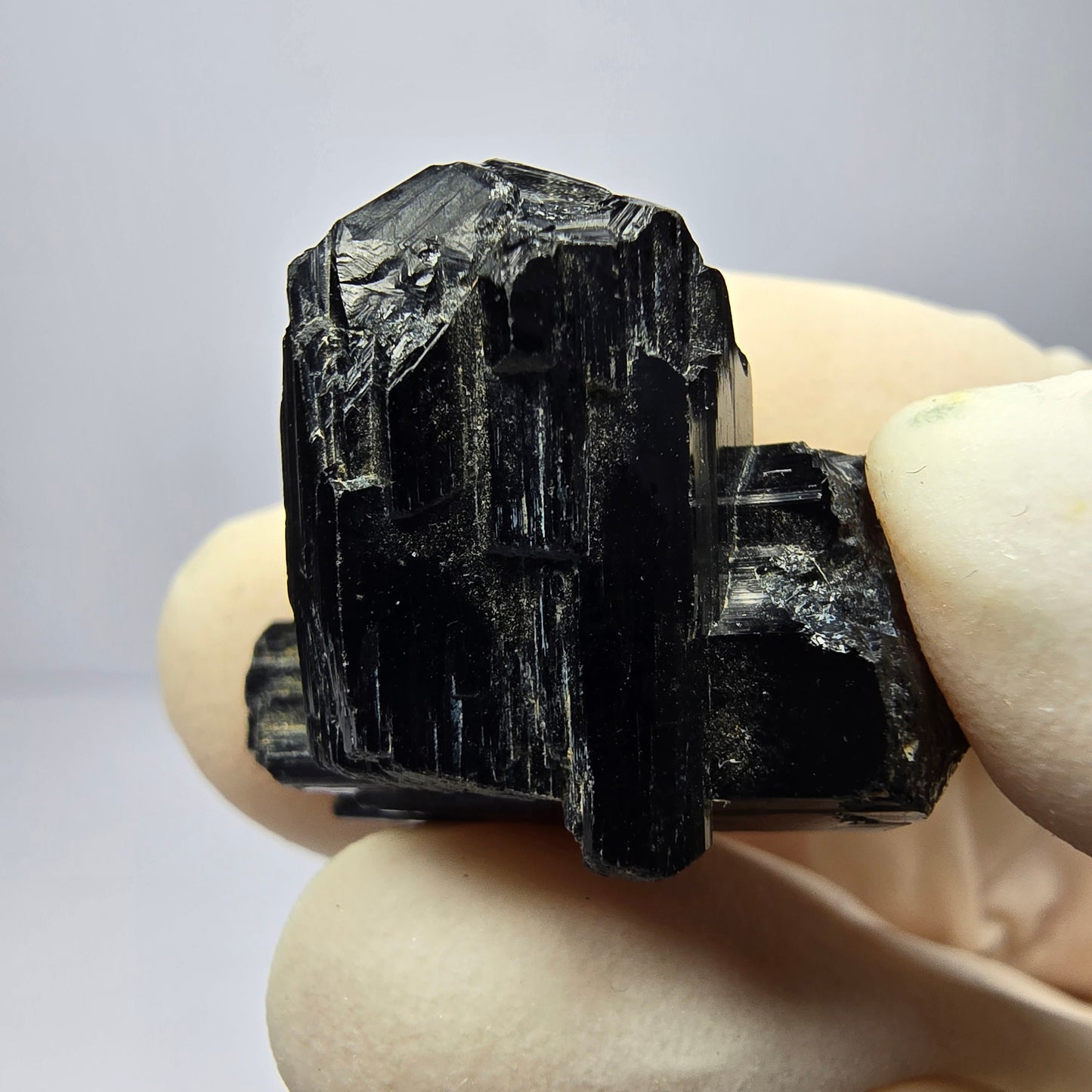Schöne Schörl Turmalin Stufe schwarz Erongo, Namibia 24*21*14mm Sammlung