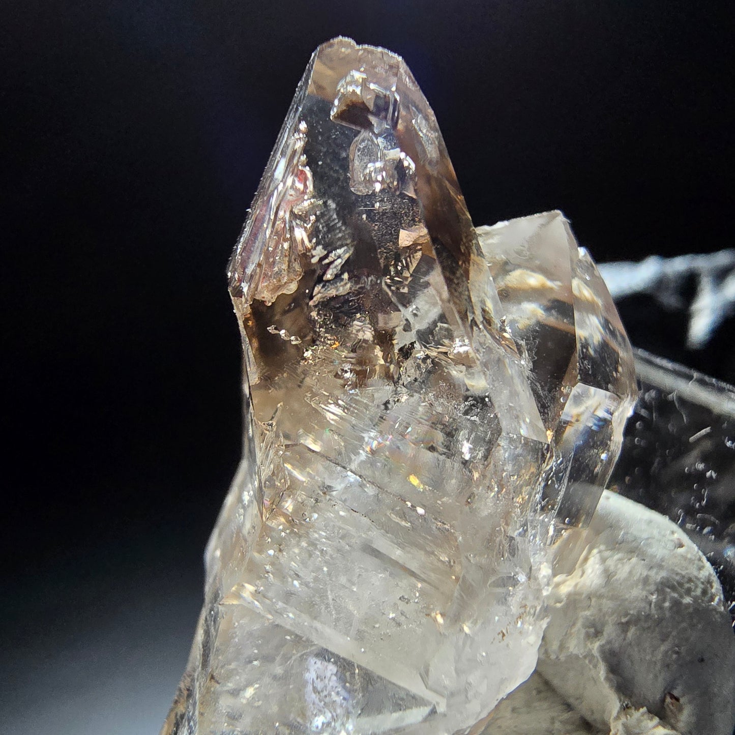 Phantom Rauchquarz Doppelender Stufe Goboboseb, Namibia 36*17*12mm Sammlung
