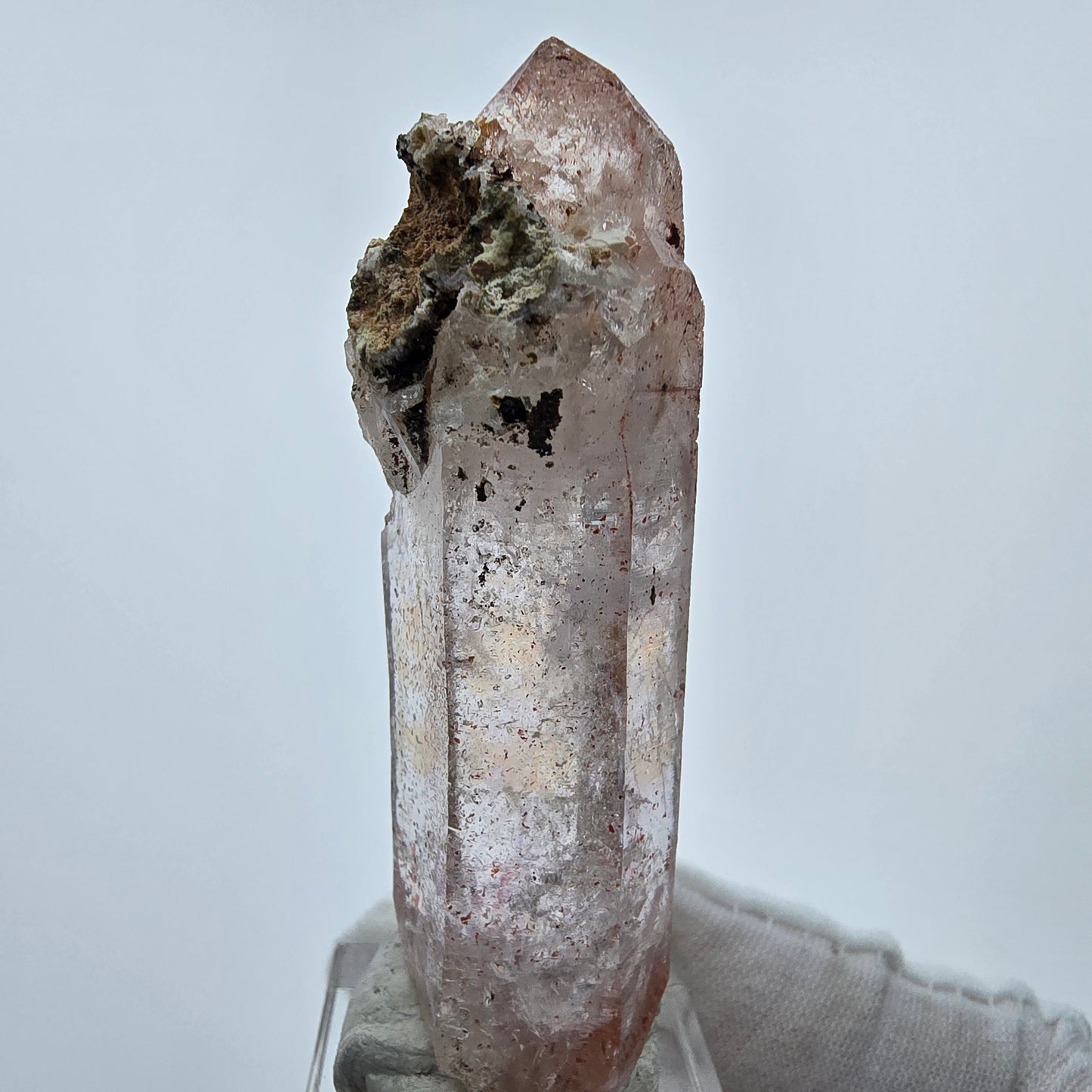 Großer Harlekin Phantom Amethyst DT Kristall Goboboseb, Namibia 71*23*19mm