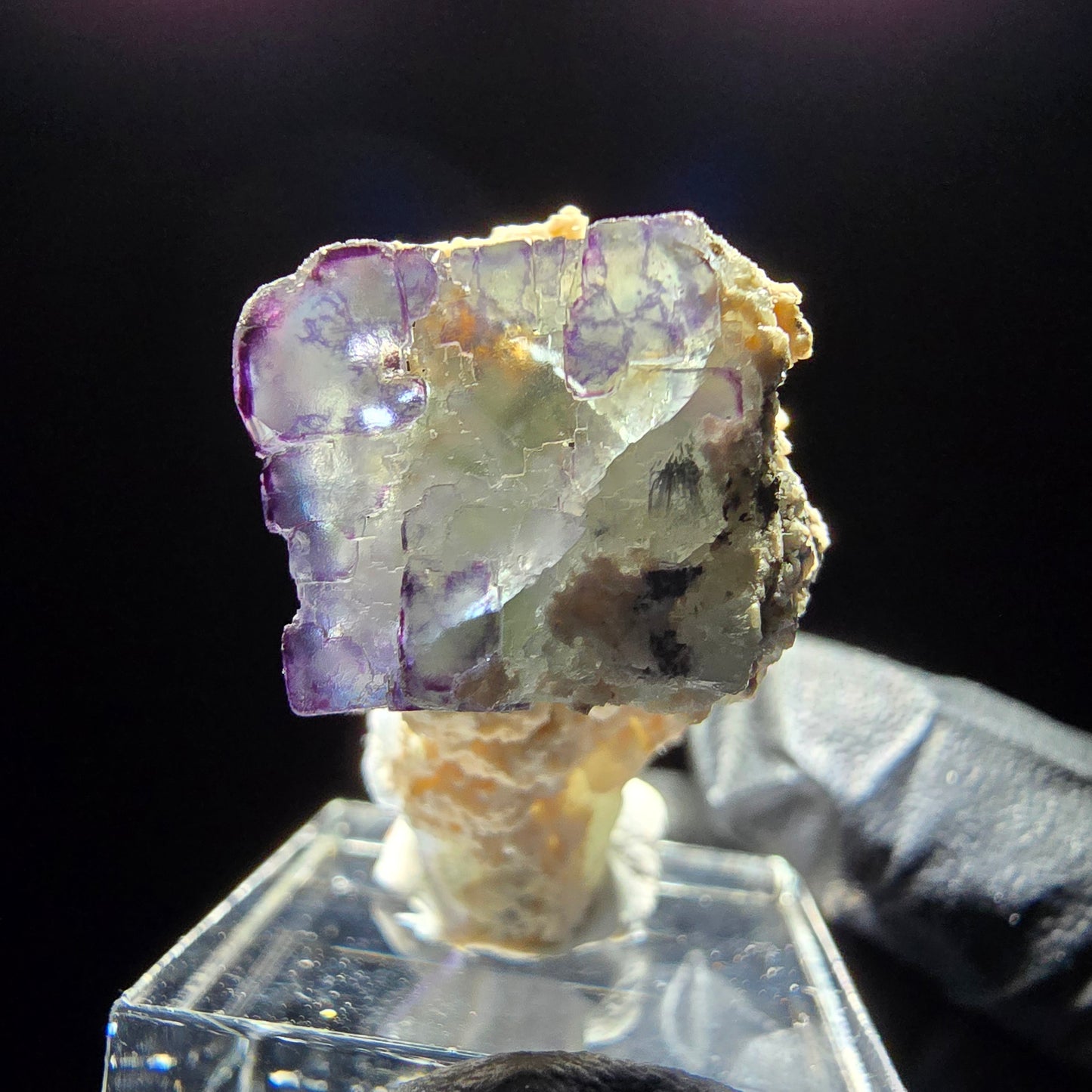 Cubes de fluorite Zonar rares, stade orthoclase, Erongo namibie, Collection 35x21x18mm