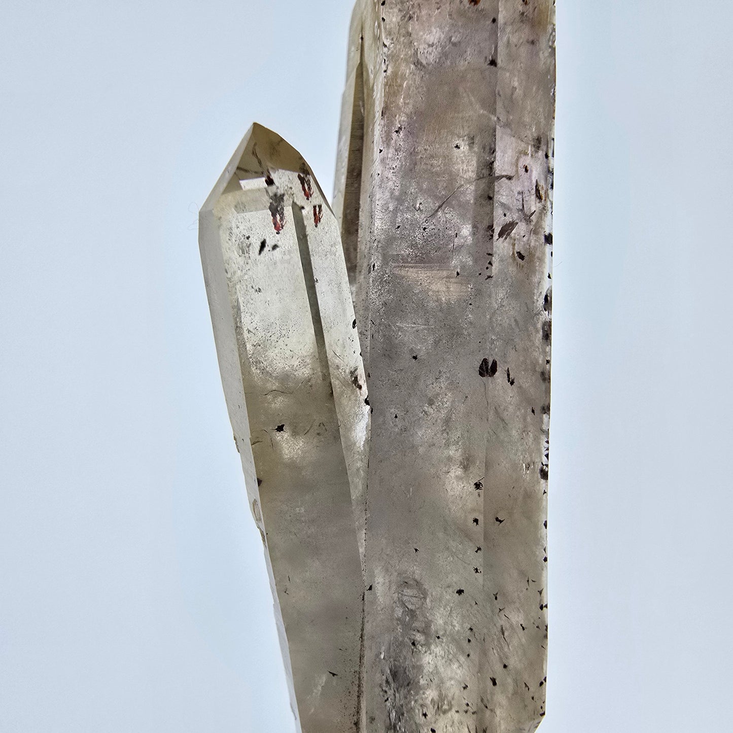 Harlekin Phantom Amethyst DT Zepter, UV Calcit Streep Mine, Namibia 70*19*19mm