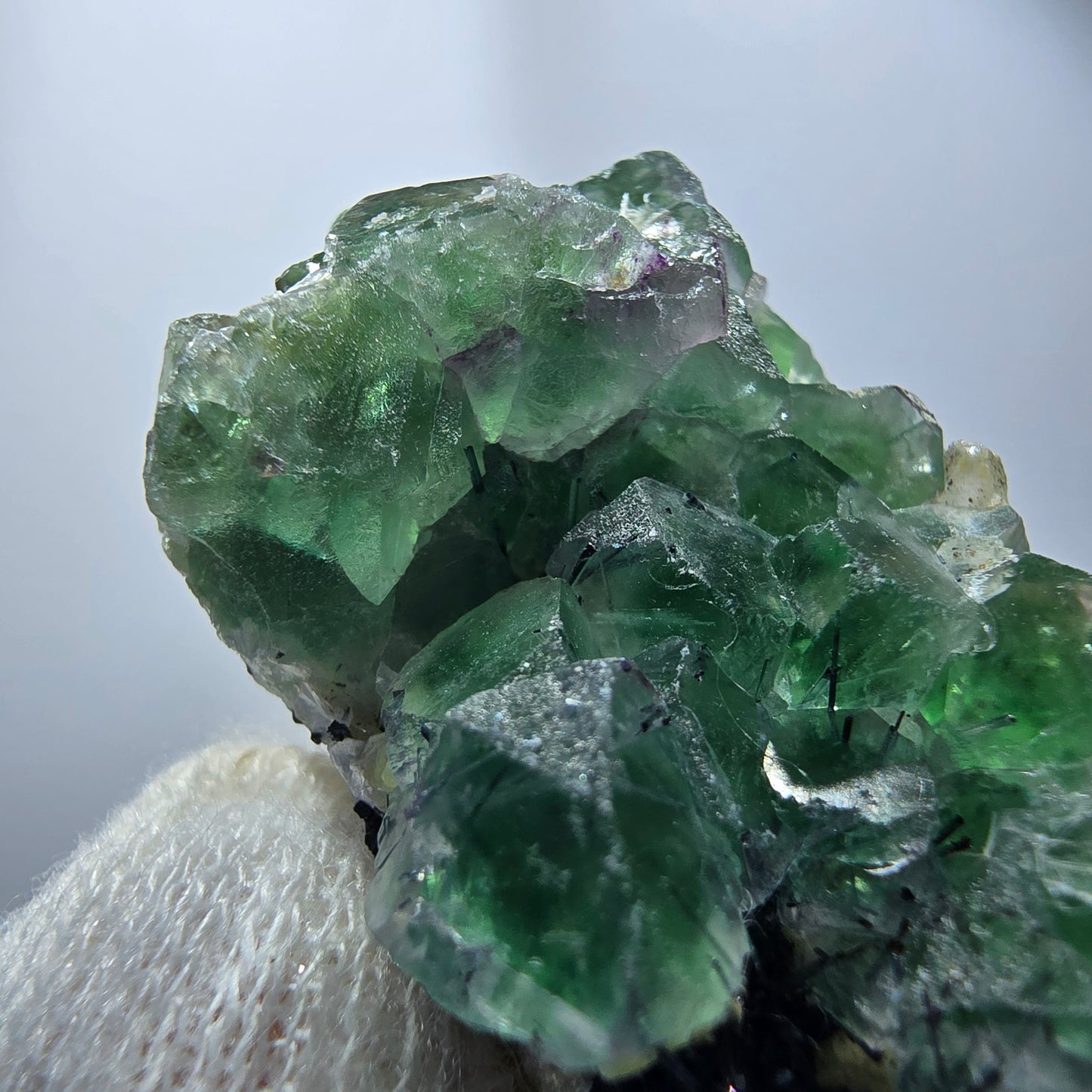 Phantom Fluorite Cube Muscovite Schorl Tourmaline Specimen Erongo, Namibia 45*23*24mm