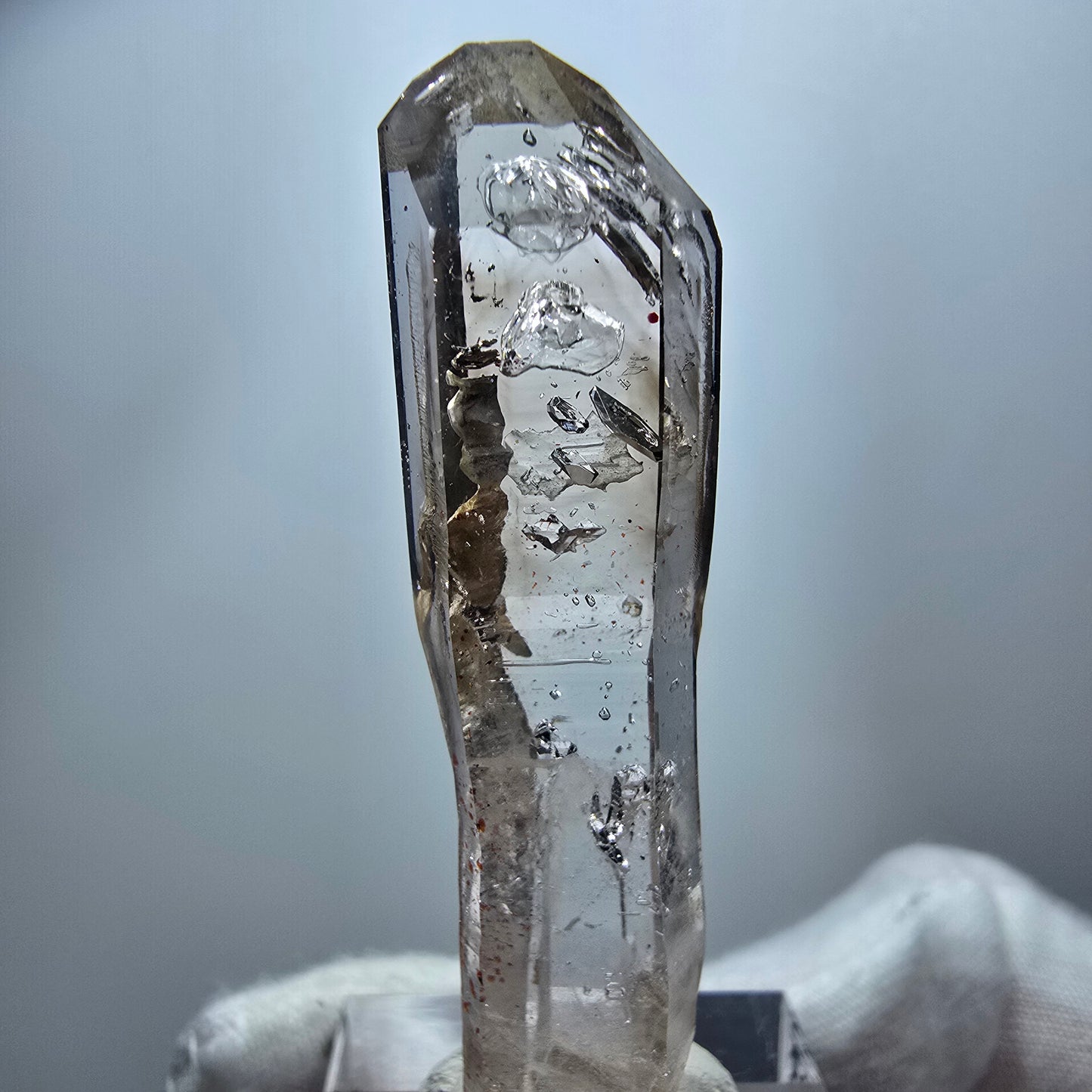 Seltener Phantom Rauchquarz Zepter Kristall Goboboseb, Namibia 53*13*9mm