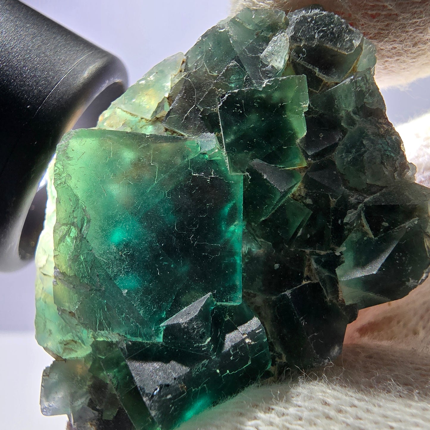 Rare Phantom Fluorite Cube Specimen, green Okorusu Namibia 52*33*18mm