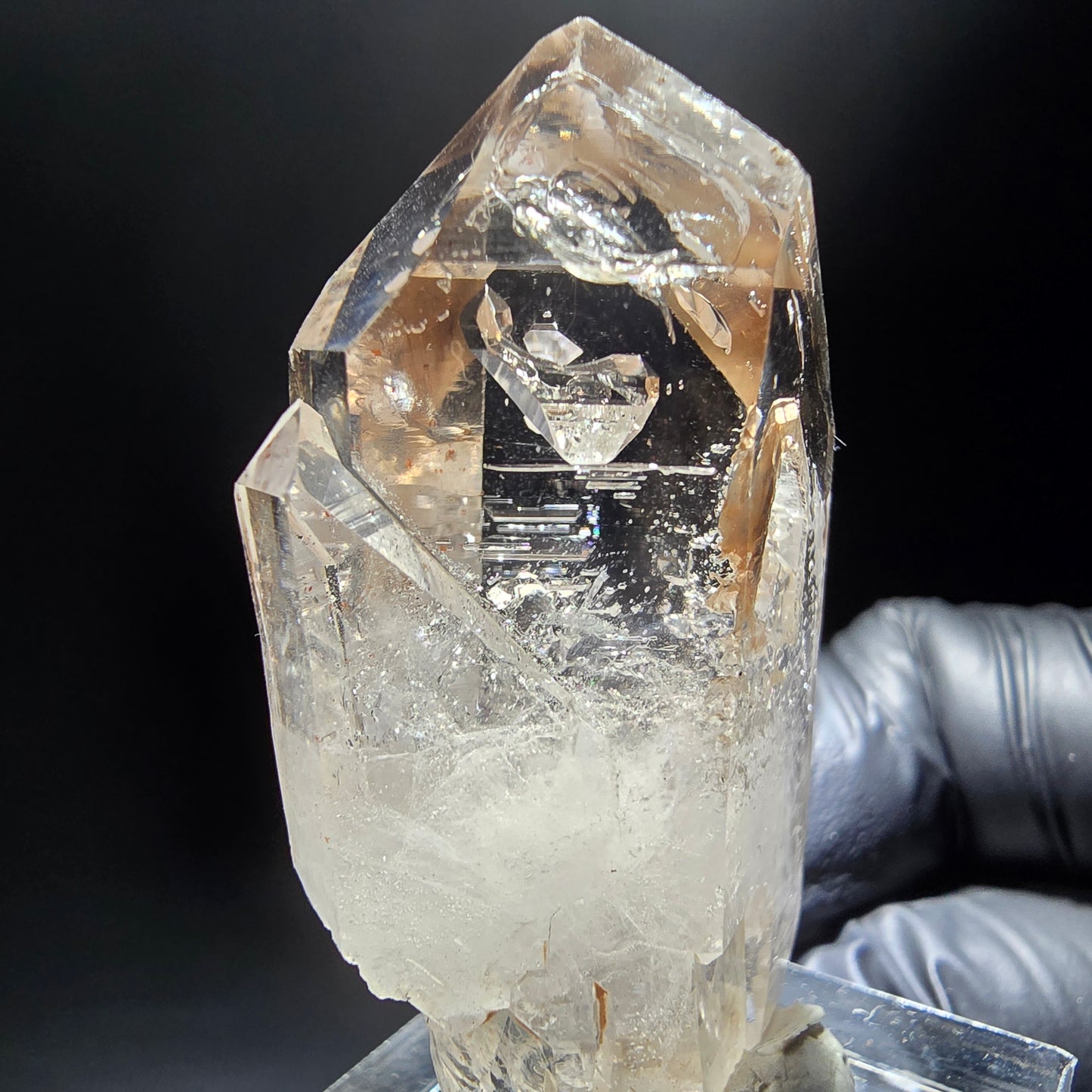 Phantom Rauchquarz Doppelender Stufe Goboboseb, Namibia 47*25*20mm Sammlung