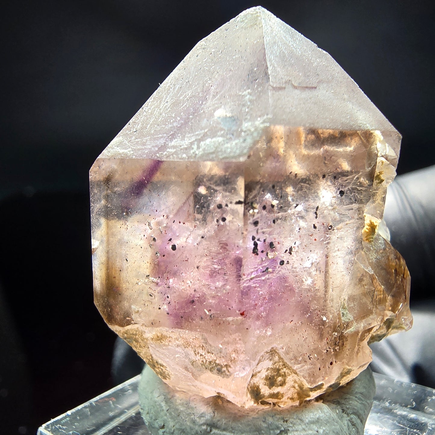 Klare Phantom Amethyst Fensterquarz Formation Brandberg, Namibia 36*26*20mm