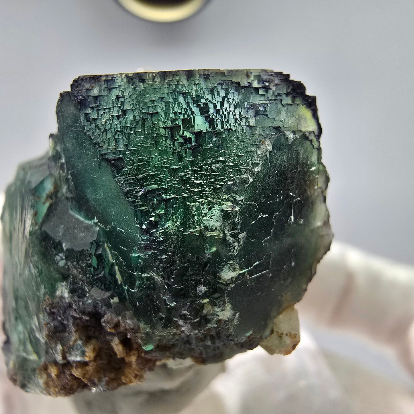 Phantom Fluorit Würfel Stufe grün lila gelb gestuft Okorusu, Namibia 55*33*32mm