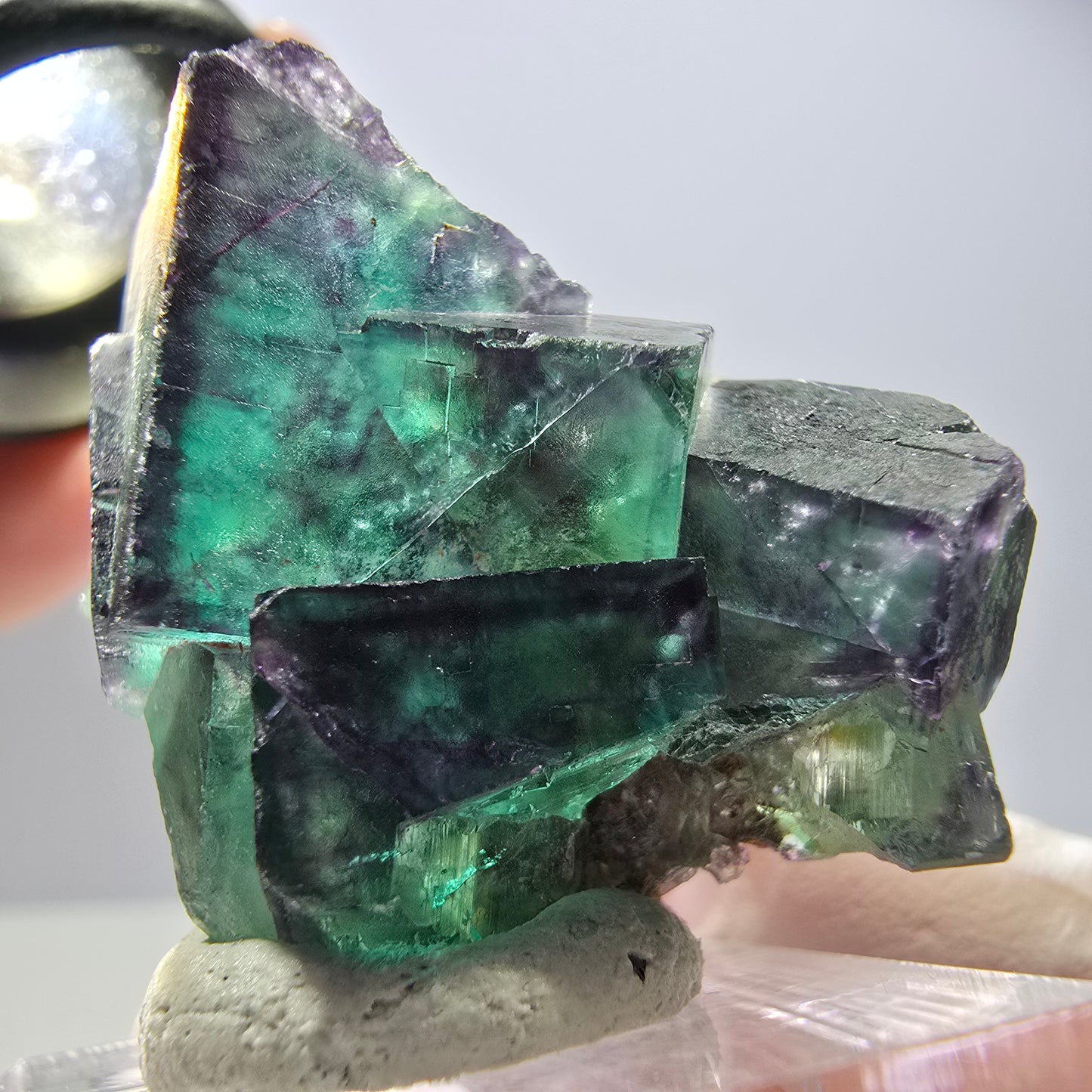 Rare Fluorite Cube Specimen, green purple Okorusu, Namibia 42*31*30mm