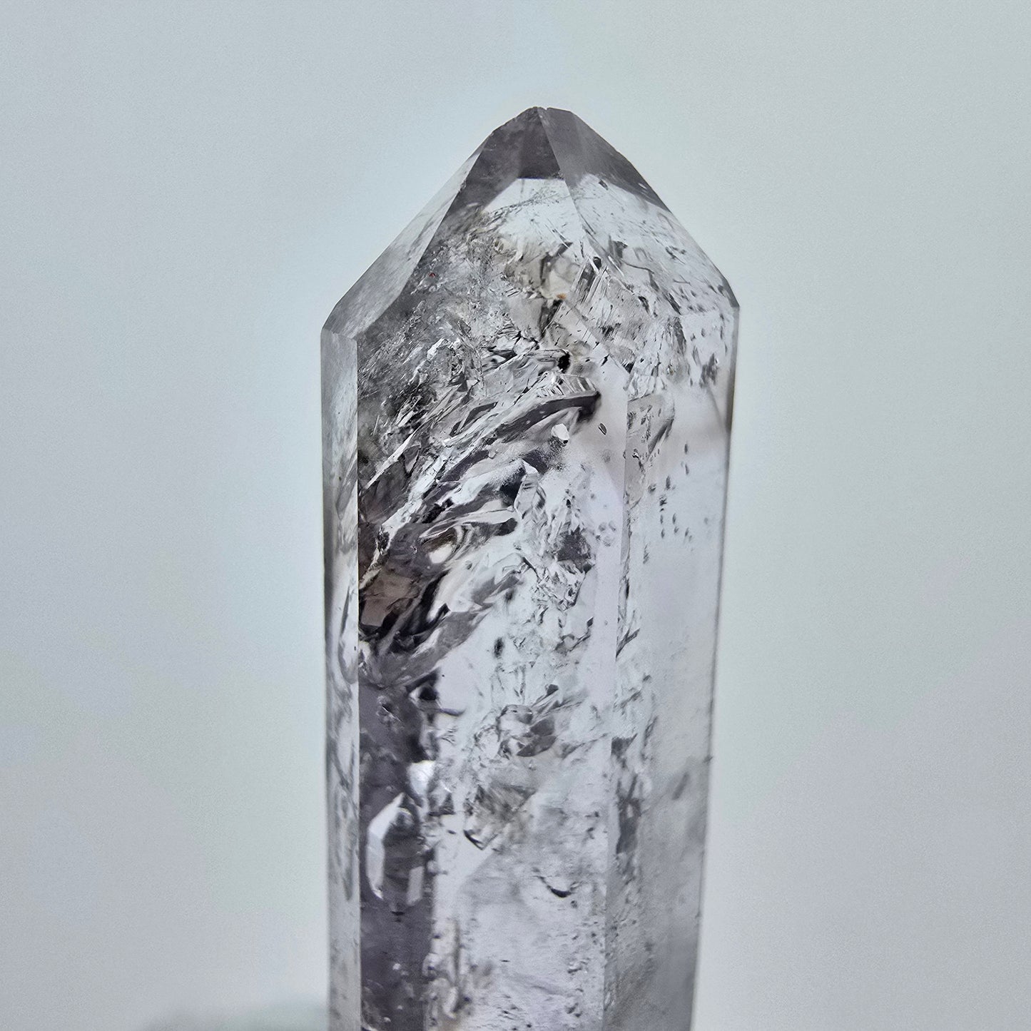 Enhydro Phantom Amethyst mit Stilbit, 1x Blase Goboboseb, Namibia 58*13*8mm