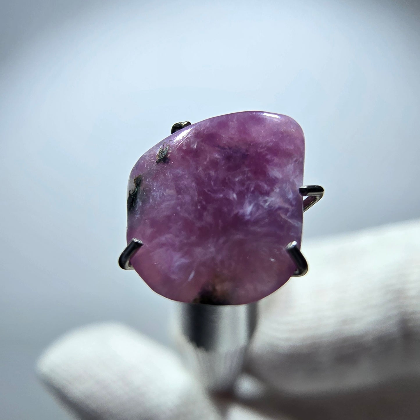 Rare Charoite crystal purple, polished Russia 9*9*3mm