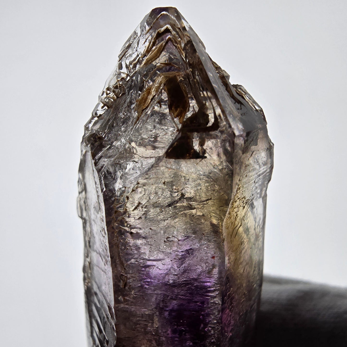 Sceptre d'améthyste squelette Enhydro, 3x Bubble Valentine Pocket Goboboseb Namibie 78*27*23mm